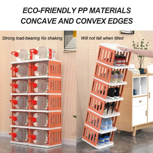 12-Tier Shoe Storage Rack, Compact Narrow Shoe Cabinet Organizer for Home, Bedroom, Entryway, Closet - Image 4