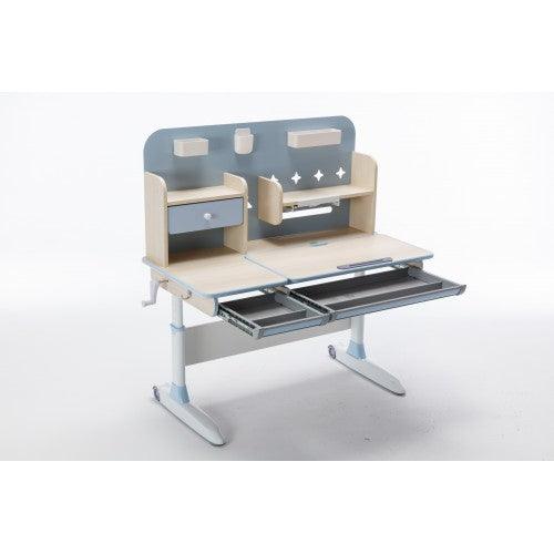 Children Kids Multifunctional Adjustable Study Desk with Double-Winged Swivel Chair - Image 18