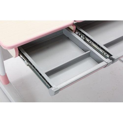 Children Kids Multifunctional Adjustable Study Desk with Double-Winged Swivel Chair - Image 5
