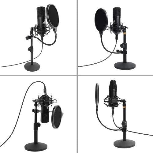 MAONO USB Computer Microphone with One-Touch Mute, Gain Knob, Shock Mount, Condenser Recording Mic for PC, Gaming, Streaming, Podcasts - AU-PM421T - Image 4