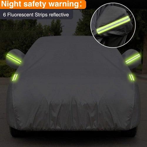MATCC Car Cover, 500 x 190 x 150cm Waterproof Heavy Duty Car Cover with UV Protection for All Weather, Dust, Scratch Resistant - Image 4