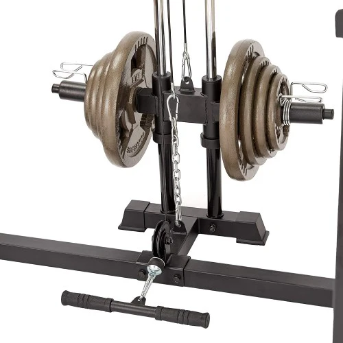 Power Cage, 1200LB Capacity Squat Rack with Cable Crossover Machine Power Rack with LAT Pull Down Attachments for Strength Training, Home, Gym - 1020160-162 - Image 6