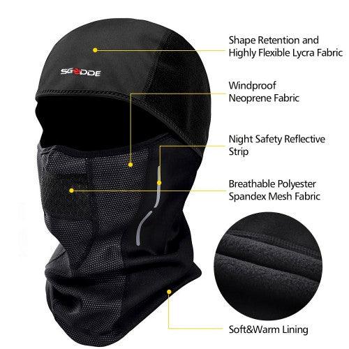 SGODDE Unisex Ski Mask, Balaclava Face Mask with Water Resistant and Windproof Fabric for Men, Women, Skiing, Cycling, Outdoor Winter Activities - Image 4