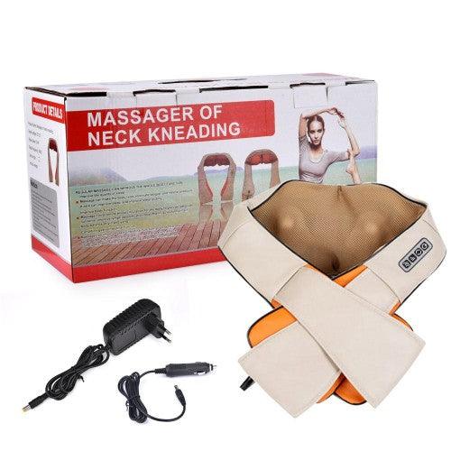 U-Shape Massage Pillow Heated Electric Kneading Massager for Neck Back Shoulders - Image 3